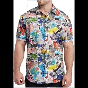 Robert Graham Skull Pop Printed Shirt Size 3XL